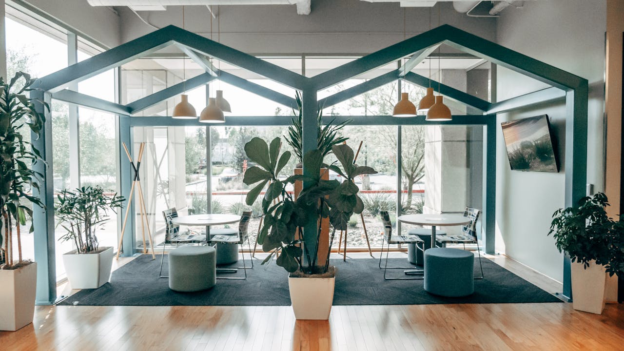 Modern office flooring design reflecting professional workplace standards