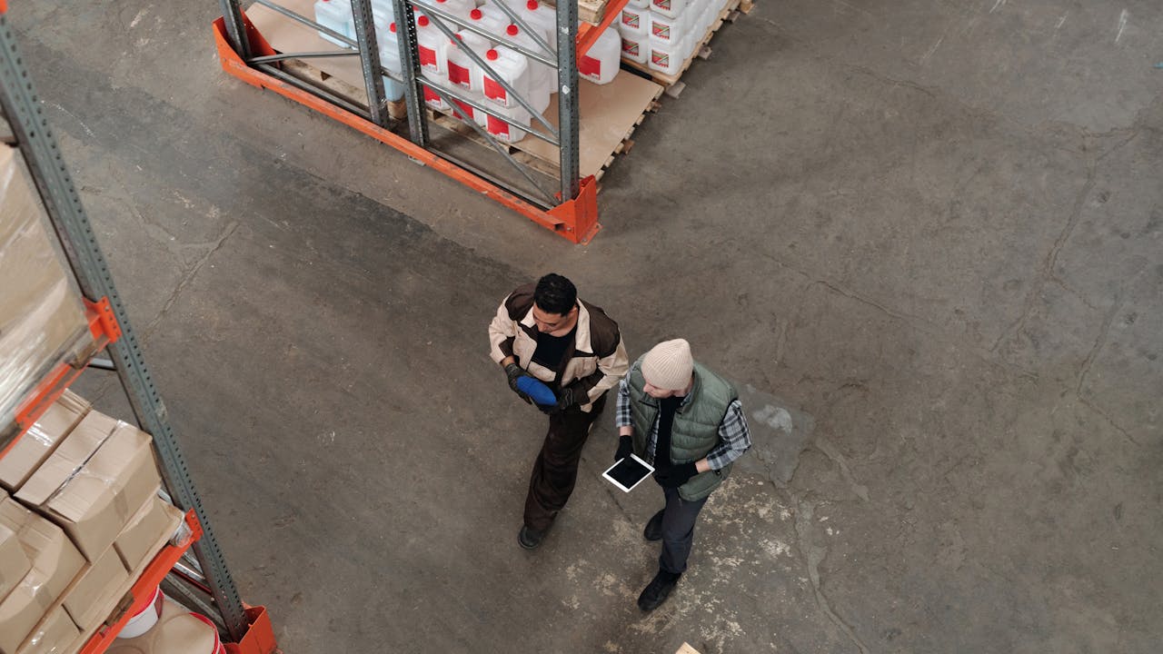 Professional warehouse flooring installation